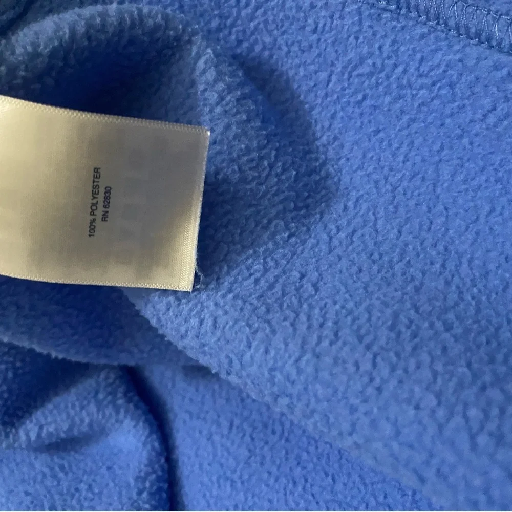 Lands' End Men's Zip-Up Blue Sweater